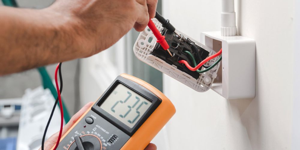 Switchboard being repaired